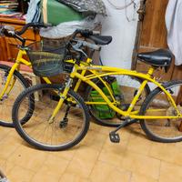 2 city bike Girardengo vintage gialle 1995