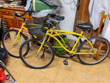 2 city bike Girardengo vintage gialle 1995