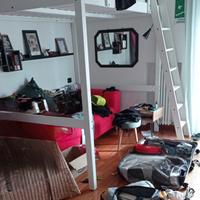 letto soppalco con  divano IKEA
