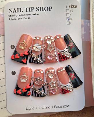 Unghie finte (M) Y2K anni 2000' NAIL TIP SHOP