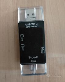 Lettore di schede OTG/adattatore multifunz 6 in 1