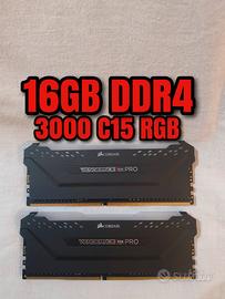 16 GB DDR4 vengeance pro RGB 