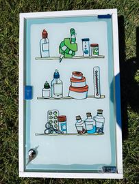 mobiletto metallo medicine