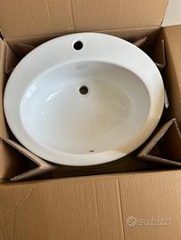Lavabo ovale di ceramica