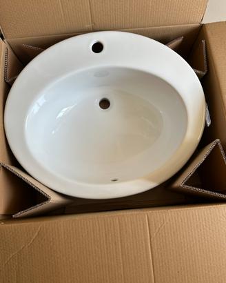 Lavabo ovale di ceramica