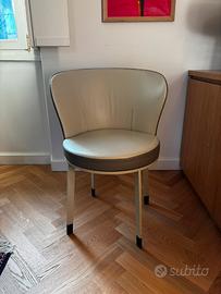 Sedia Ode Giorgetti in pelle