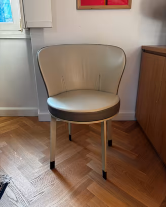 Sedia Ode Giorgetti in pelle