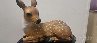 Daino in resina eventualmente per giardino - Nuovo