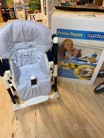 Seggiolone Peg Perego Prima Pappa Follow Me Blu