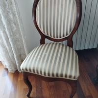 Sedia Luigi Filippo in noce metà 1800