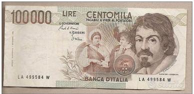 Italia - banconota circolata da 100.000 Lire 1983