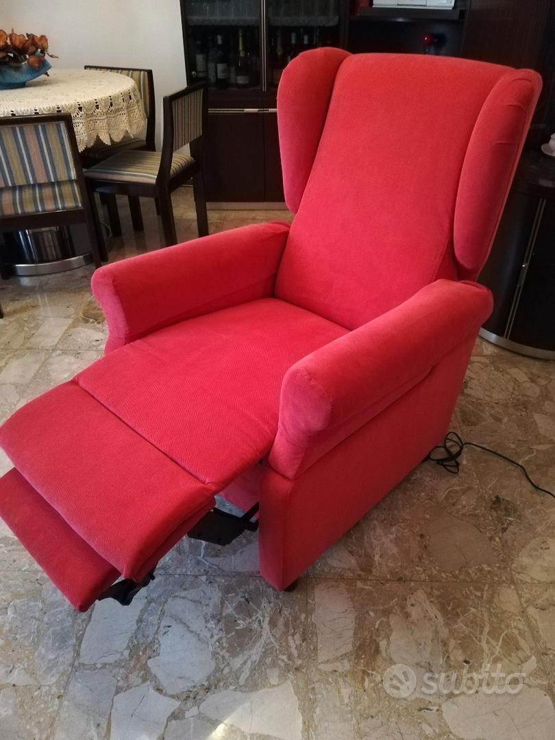 Poltrona relax Bergere in tessuto savoy rosso - Arredamento e Casalinghi In  vendita a Parma