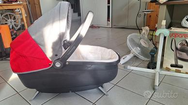 navicella Peg Perego Navetta XL rossa e grigia