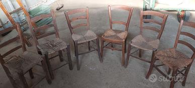 Sedie legno vecchie
