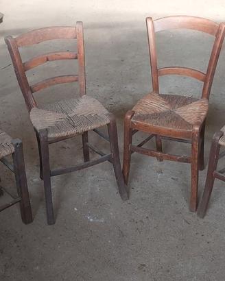 Sedie legno vecchie