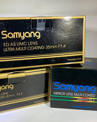SAMYANG OBIETTIVI. per  Sony A-E e Olympus 4/3