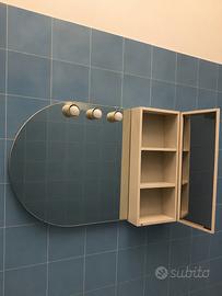 Specchio bagno con pensile