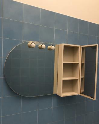 Specchio bagno con pensile