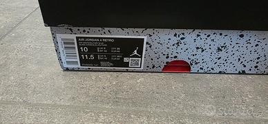 Air Jordan 4 Retro "Industrial Blue" 44 nuove 