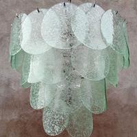 Lampadario in vetro di Murano stile Vistosi 
