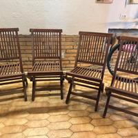 Sedie in legno da giardino