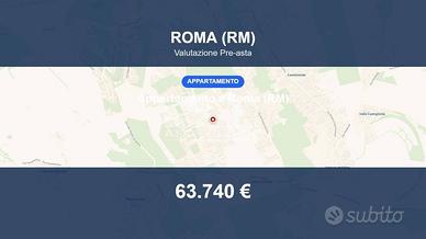 Immobile in asta di 56 m² con box auto a Roma