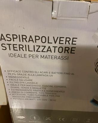 Aspirapolvere sterilizzatore per materassi