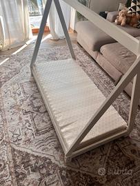 Letto a capanna maison du monde + materasso