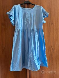 Vestiti azzurro cotone