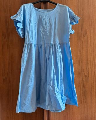 Vestiti azzurro cotone