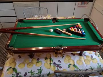 Gioco da biliardo per tavolo legno rovere 