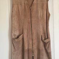 Vestito scamiciato vera renna tg 48 con cerniera