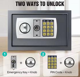 Cassaforte a muro cassetta di sicurezza Acciaio