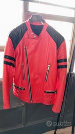 Giacca in pelle moto anni 80 Vintage