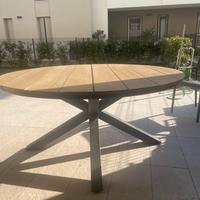 Tavolo rotondo da giardino