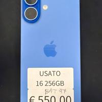 Iphone 16  256gb batteria 97%