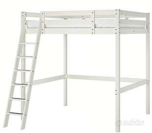 Letto soppalco IKEA STORA 140x200 salvaspazio con