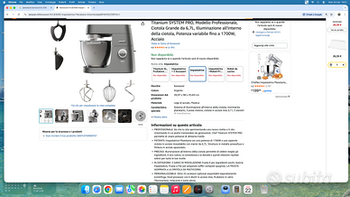 Impastatrice planetaria Kenwood