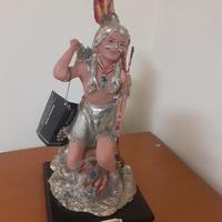 Statua Claudio Vivian - Indiano d'america