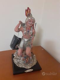 Statua Claudio Vivian - Indiano d'america