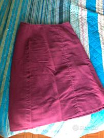 Gonna donna in velluto tg 42 stefanel