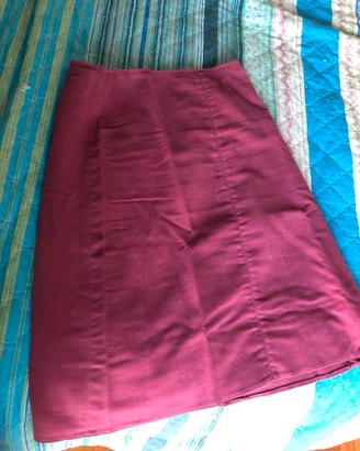 Gonna donna in velluto tg 42 stefanel