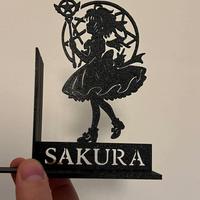 Fermalibro Sakura Cardcaptor stampa 3D