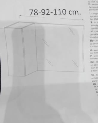 specchiera nuova mai aperta
