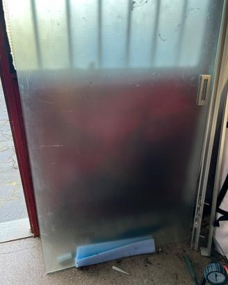 Porta scorrevole vetro antinfortunistico satinato