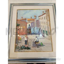 QUADRO ALFIO QUINTAVALLE PESCATORI IN CAMPIELLO