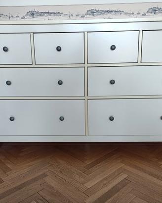 Cassettiera Hemnes Ikea bianca