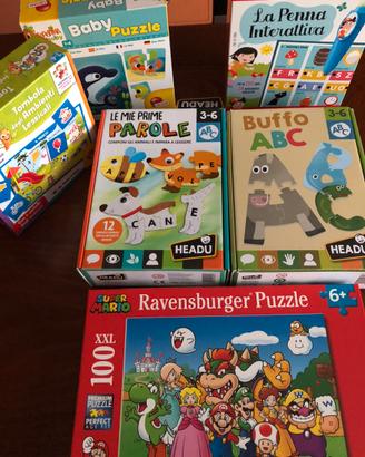 Set di 6 Giochi didattici per bambini 3/ 6 anni