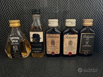 Lotto 15 mignonette Vintage Scotch Whisky 70/80