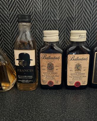 Lotto 15 mignonette Vintage Scotch Whisky 70/80